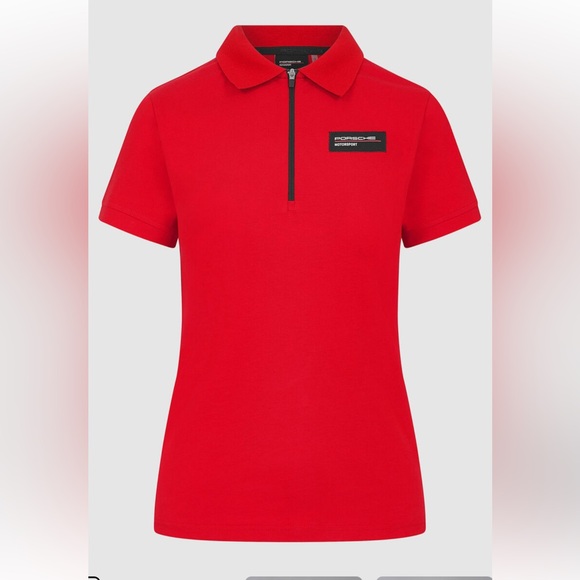 Porsche Motorsport Women’s polo, size M, Red - Picture 7 of 12